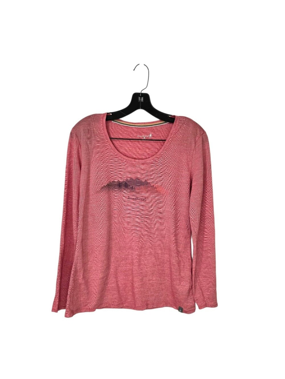 Smartwool Women's Classic Thermal Merino Base Layer Crew Pink Graphic Medium